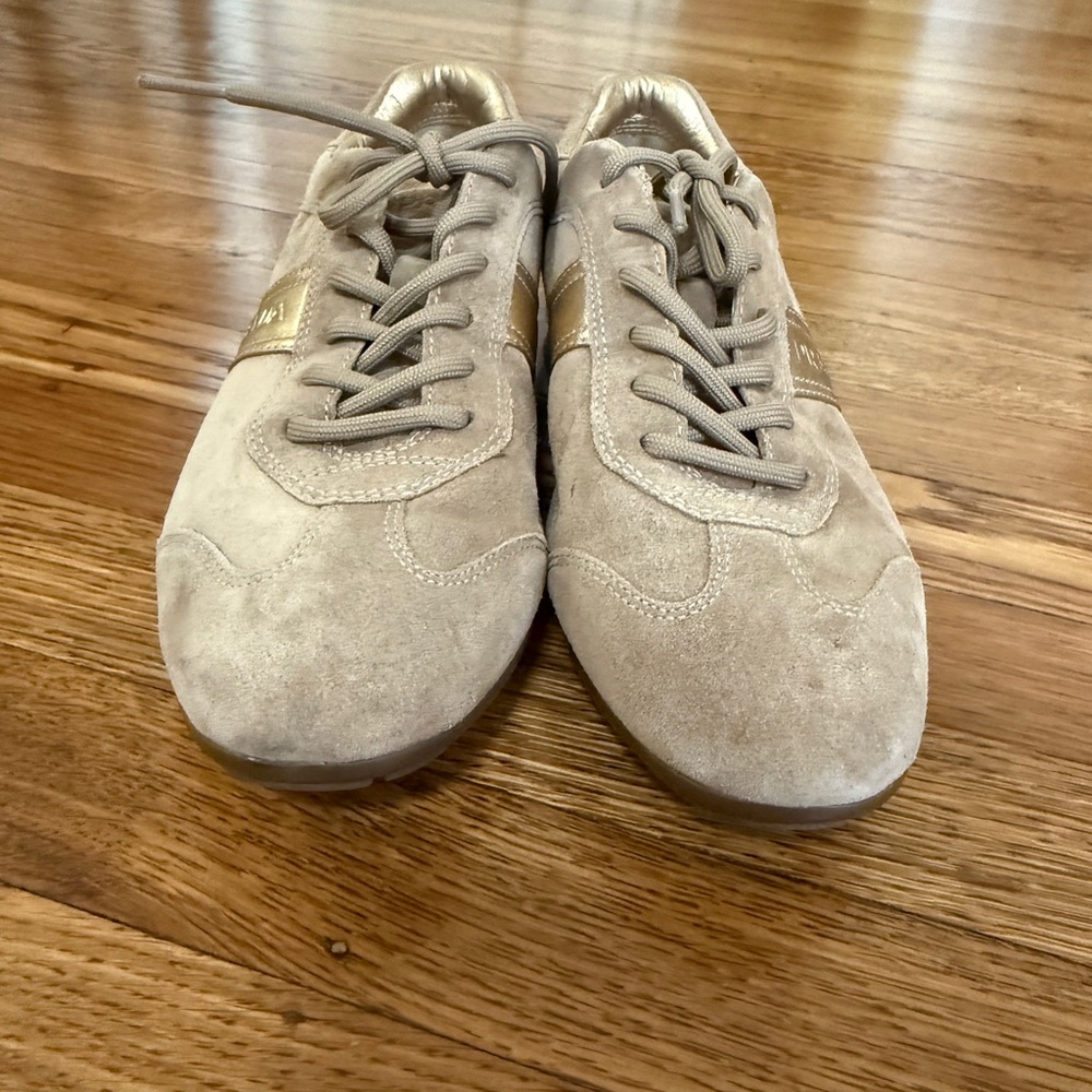 Prada 3E 4744 Beige Suede Low-Top Trainers Vintage Late 90s/Early 2000s - Picture 5 of 7